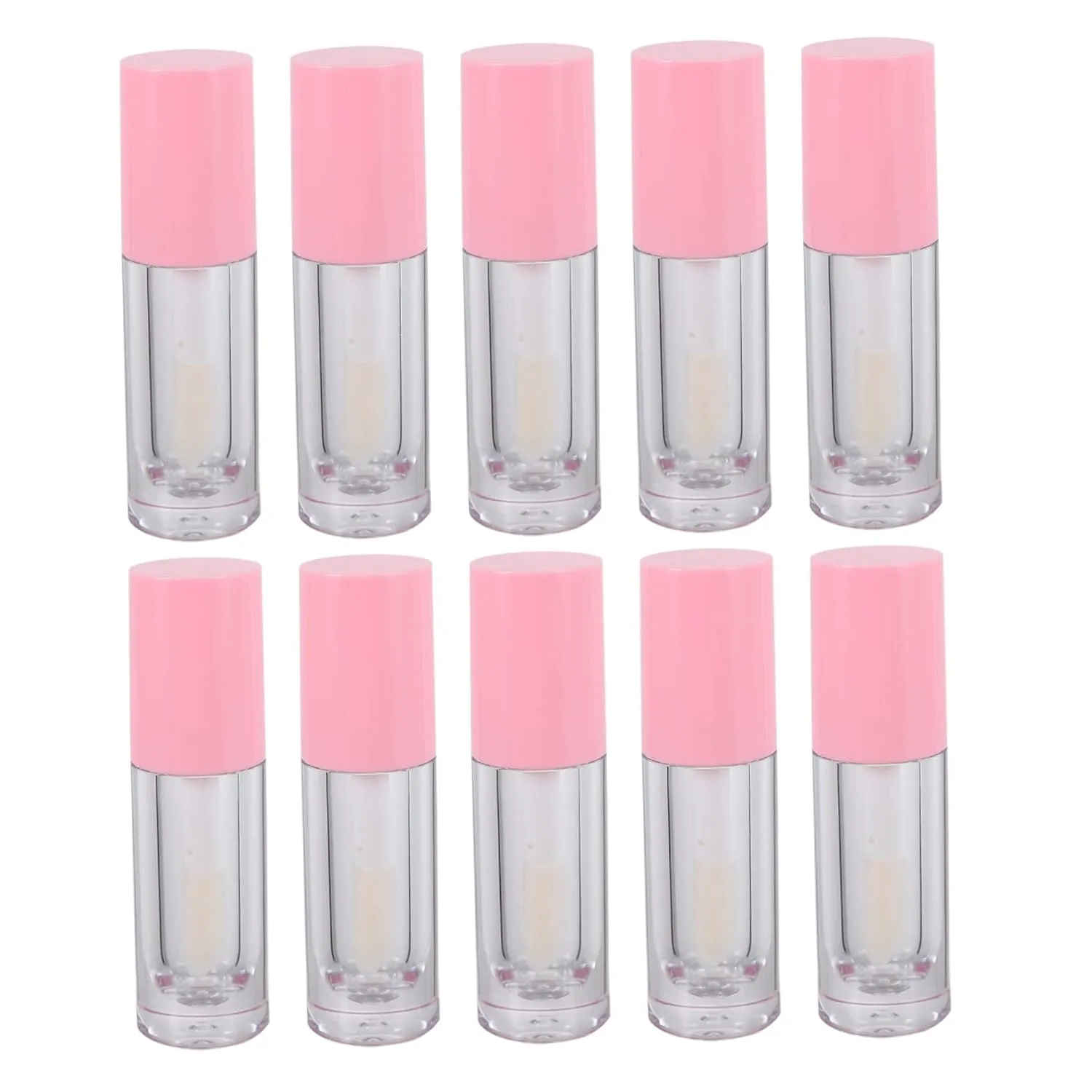 10pcs Empty Lip Gloss Tubes Portable Travel Lip Balm Bottles Refillable Containers for Diy Cosmetics Lightweight Design for Easy Carrying for Business Trips and Vacations