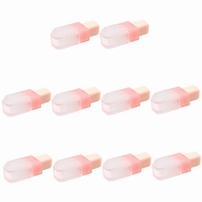 10Pcs Mini Shaped Lip Gloss Containers Refillable Tubes Durable Cosmetic Sample Bottles for DIY Makeup present for Friends and Teens
