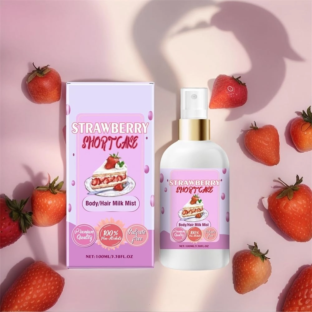 2025 New Vanilla and Cream Duo Body Mist, Sweet Body Milk Mist, Strawberry Body Spray, Marshmallow Blush Body Milk, Strawberry Shortcake Body Oil (A, Coconut 2 Pcs)