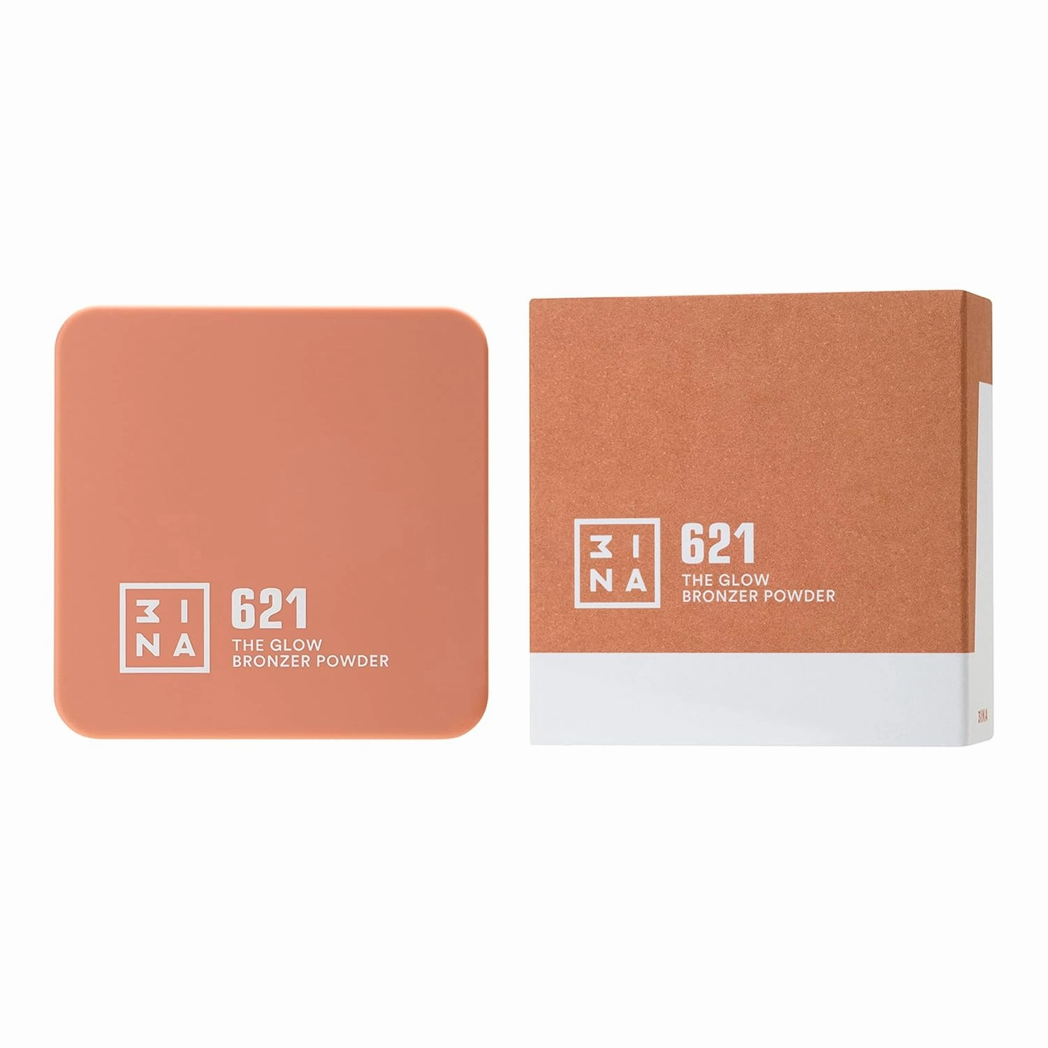3INA MAKEUP - Vegan - Cruelty Free - The Matte Bronzer Powder 621 - Glow Sand - Bronzing Powder - For Pale to Medium Tones - Sunkissed Tan Matte - Light Texture & Soft Silky Finish