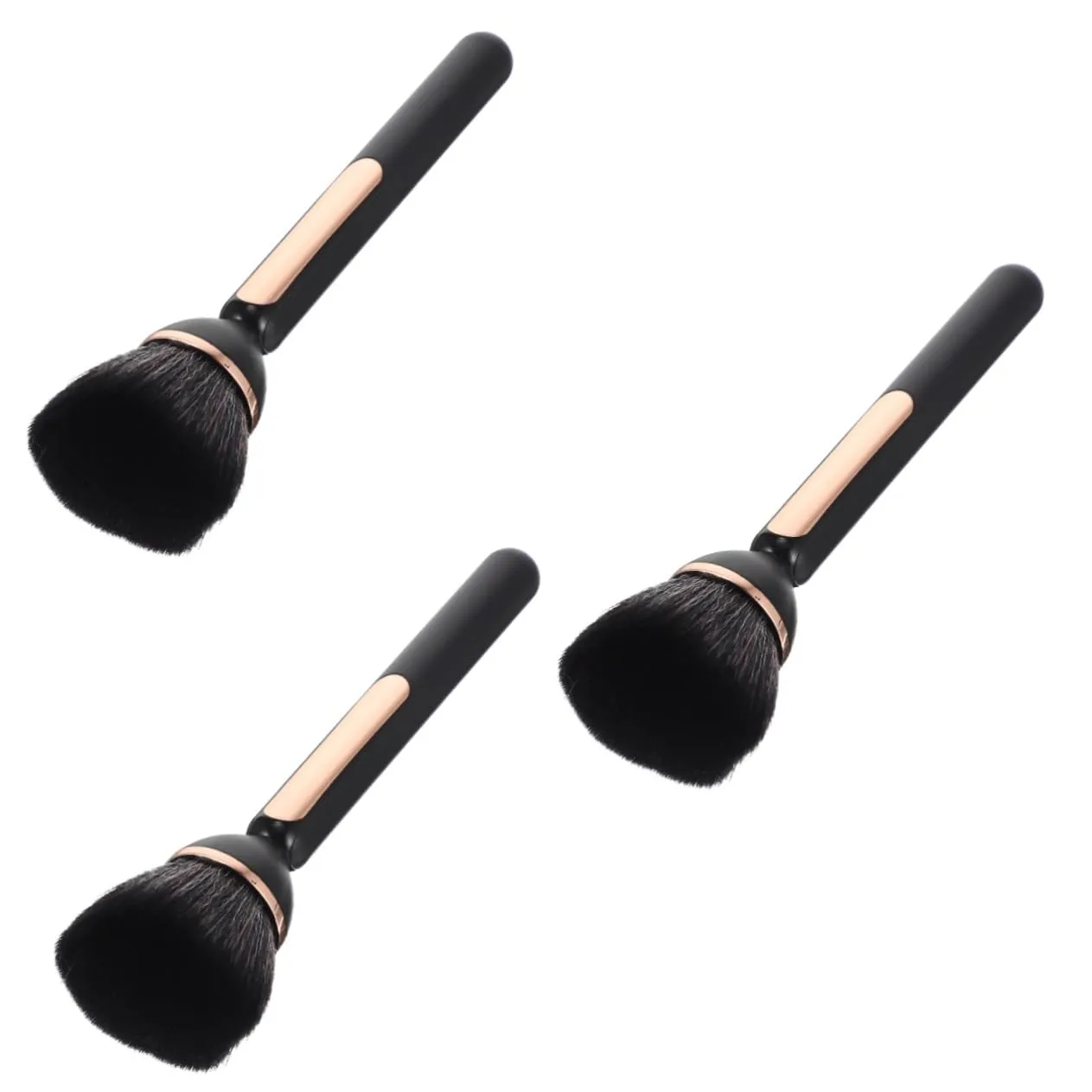 3pcs Loose Powder Makeup Brush Portable Fluffy Brush for Blush Nail Dust Convenient for Home Travel Use Comfortable Grip