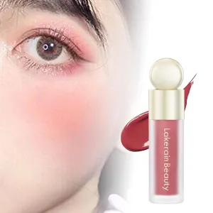 3xMakeup Liquid Blush for Women - Waterproof Sweatproof Multipurpose Lipstick Buildable Nonsticky Smooth Hydrating Formula 7.5ml for Birthday Cosplay Party Style E