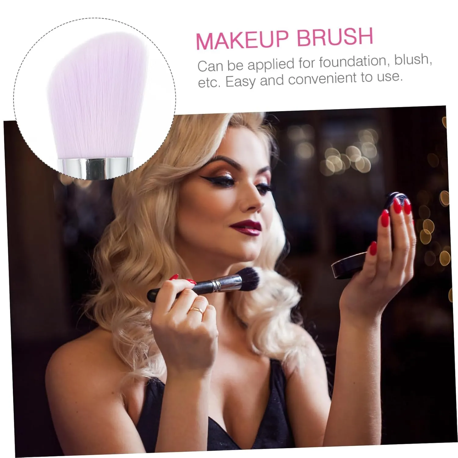 Angoily 12pcs Makeup Brush Set Case Women's Blush Brush Fluffy Blush Loose Powder Brush Foundation Brush Eyeshadow Brush Eyebrow Brush -in-one Makeup Kit