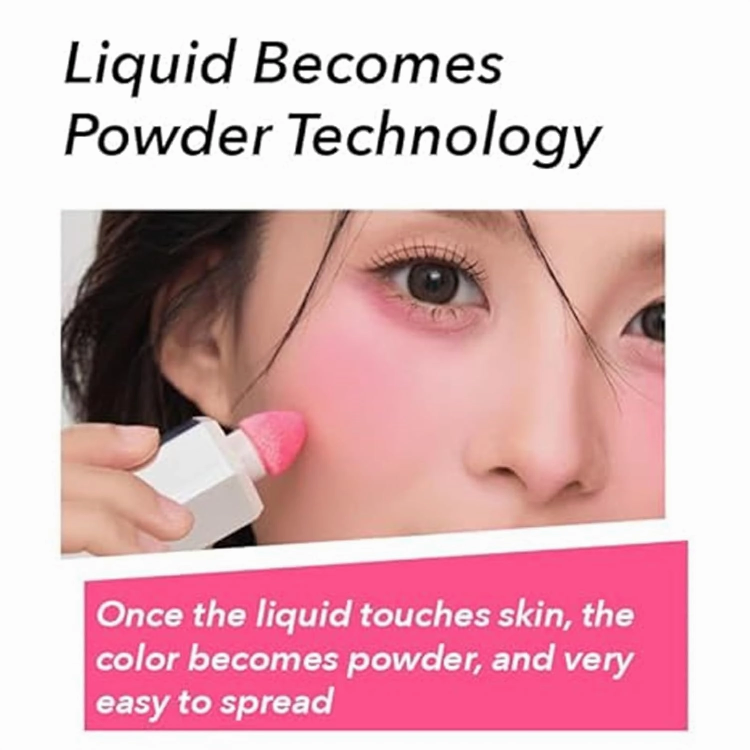 Aztk Liquid Blush, Jello Color, 3 in 1 for Women, Liquid Blush with Sponge Head, Long-Wearing, Sweat Proof (JC04)