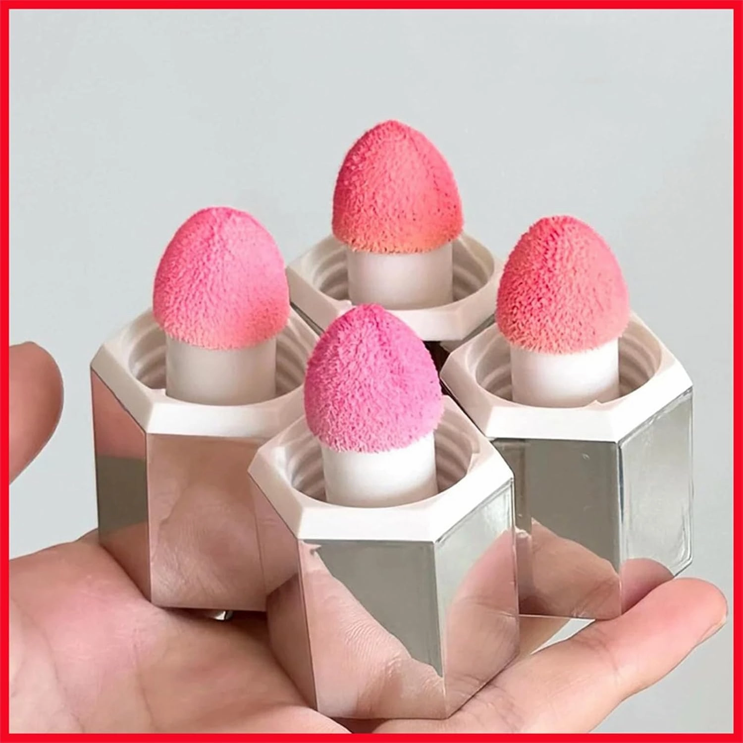 Aztk Liquid Blush, Jello Color, 3 in 1 for Women, Liquid Blush with Sponge Head, Long-Wearing, Sweat Proof (JC04)