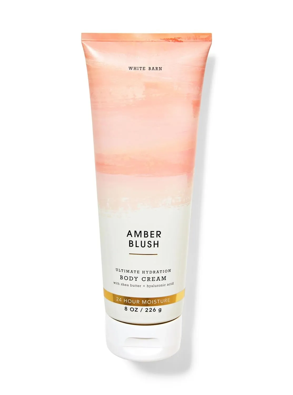 Bath and Body Amber Blush Ultimate Hydration Body Cream White Barn 8 oz / 226 g Fragrance notes: warm amber, fresh jasmine and oak moss (Pack of 1)