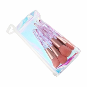 Beaupretty Clear Handbag 1set Crystal Makeup Brush Powder Brush Nails Blending Face Brush Cosmetics Tool Liquid Foundation Brush Nail Kit for Liquid Powder Brush The Face Miss Pvc