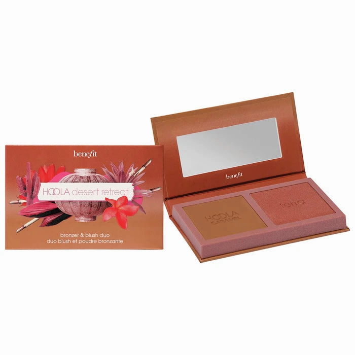 Benefit Cosmetics | Hoola & WANDERful World Duo mini bronzer & blush palette