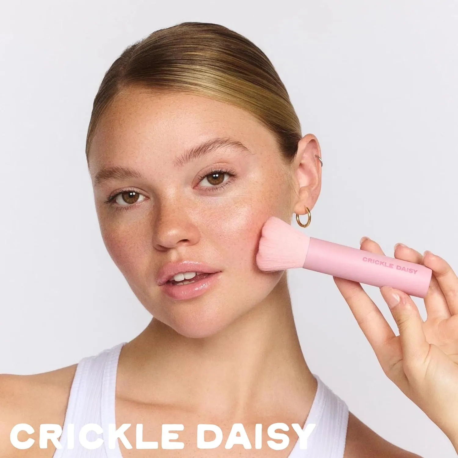 Bloom Baby Powder Brushes - Ultra-Soft Vegan Fibers, Foundation Blending Brush, Highlight Your Skin's Natural Beauty - Perfect for Makeup Powder Application, Blush, Bubblegum Scented