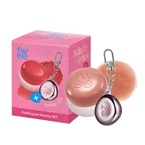 Blurry Pudding Pot   Keychain SET | Airbrushed Blush & Lip, Buildable Pigment, Long-lasting, Lightweight, Easy to Blend, Natural Soft Matte Finish Makeup – Be (Brownish Nude) | 0.17 oz