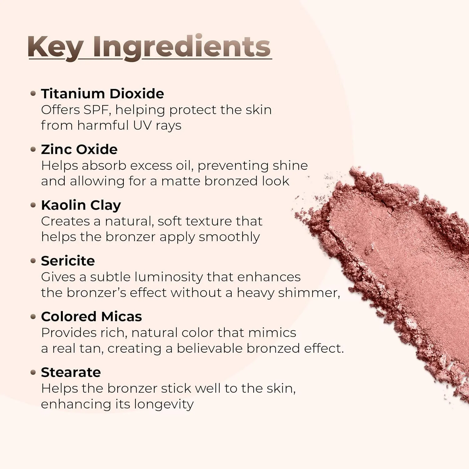 BRONZER BULK POWDER (1 Pound Refill Pouch) Mineral Makeup Loose Bronzing Warmth Tanning Baked On Bare Face Sun Kissed Coppertone Glow Shimmering Illuminating Glow Hypoallergenic Vegan Cruelty-Free