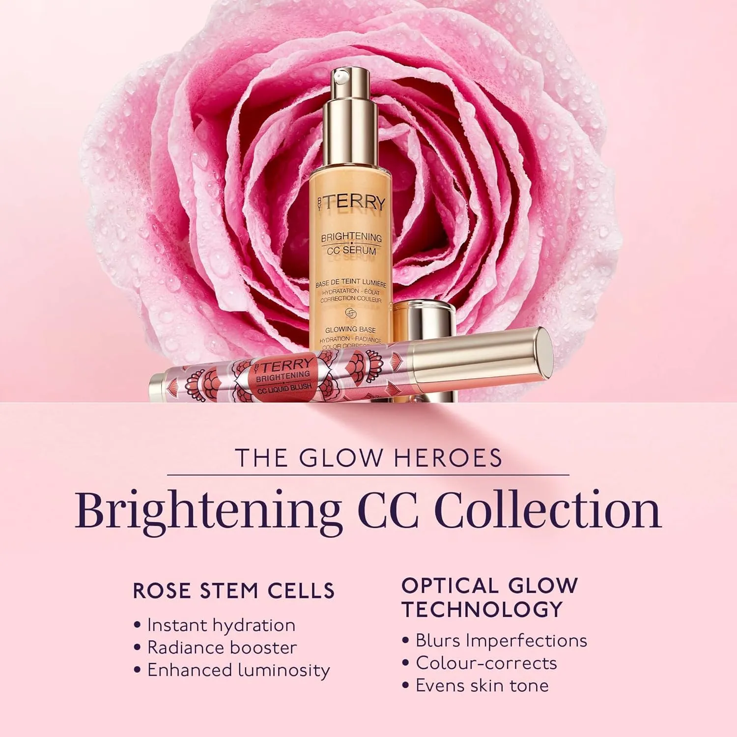 By Terry Brightening CC Liquid Blush | Radiance Boosting Blush Makeup | Blended with Rosehip Oil | 13g (0.4 oz)