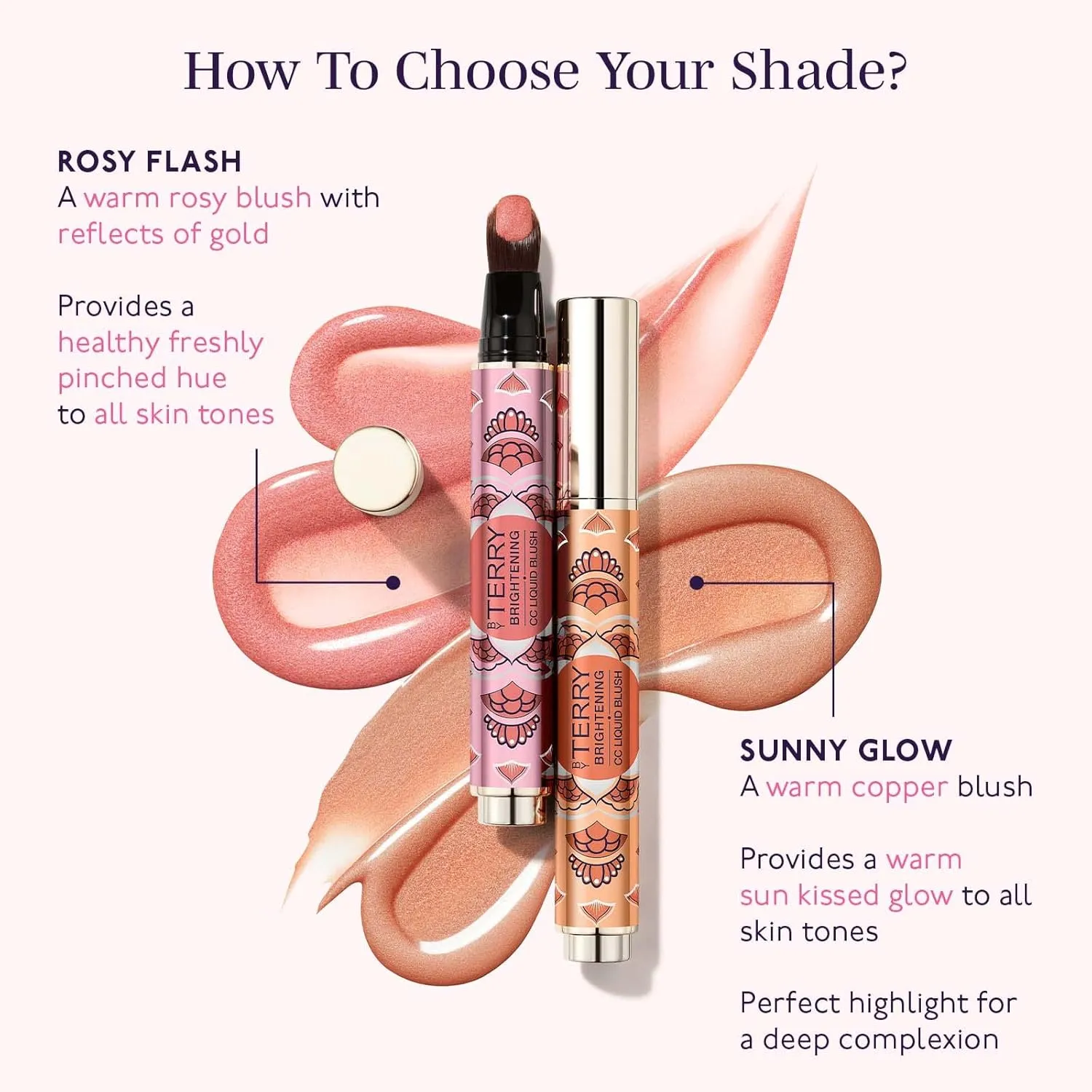 By Terry Brightening CC Liquid Blush | Radiance Boosting Blush Makeup | Blended with Rosehip Oil | 13g (0.4 oz)