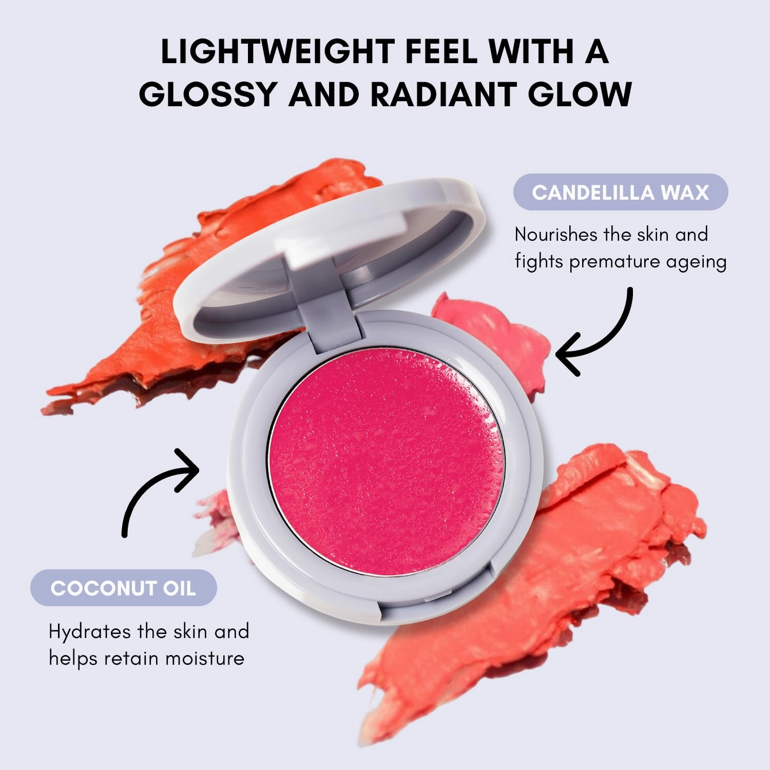 Clover Pressed Silk Blushing Balm | Natural Looking Blush, Glowing Skin, Easy to Blend | Cruelty-Free & Vegan Cream Blush For Cheeks (Heartthrob)