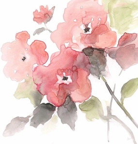 Coral Blush Ii by Nan - 12x12 Art Print Poster