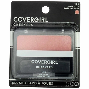 CoverGirl Cheekers Blush, Rose Silk 105, 0.12 oz (12 Pack) (Bundle)