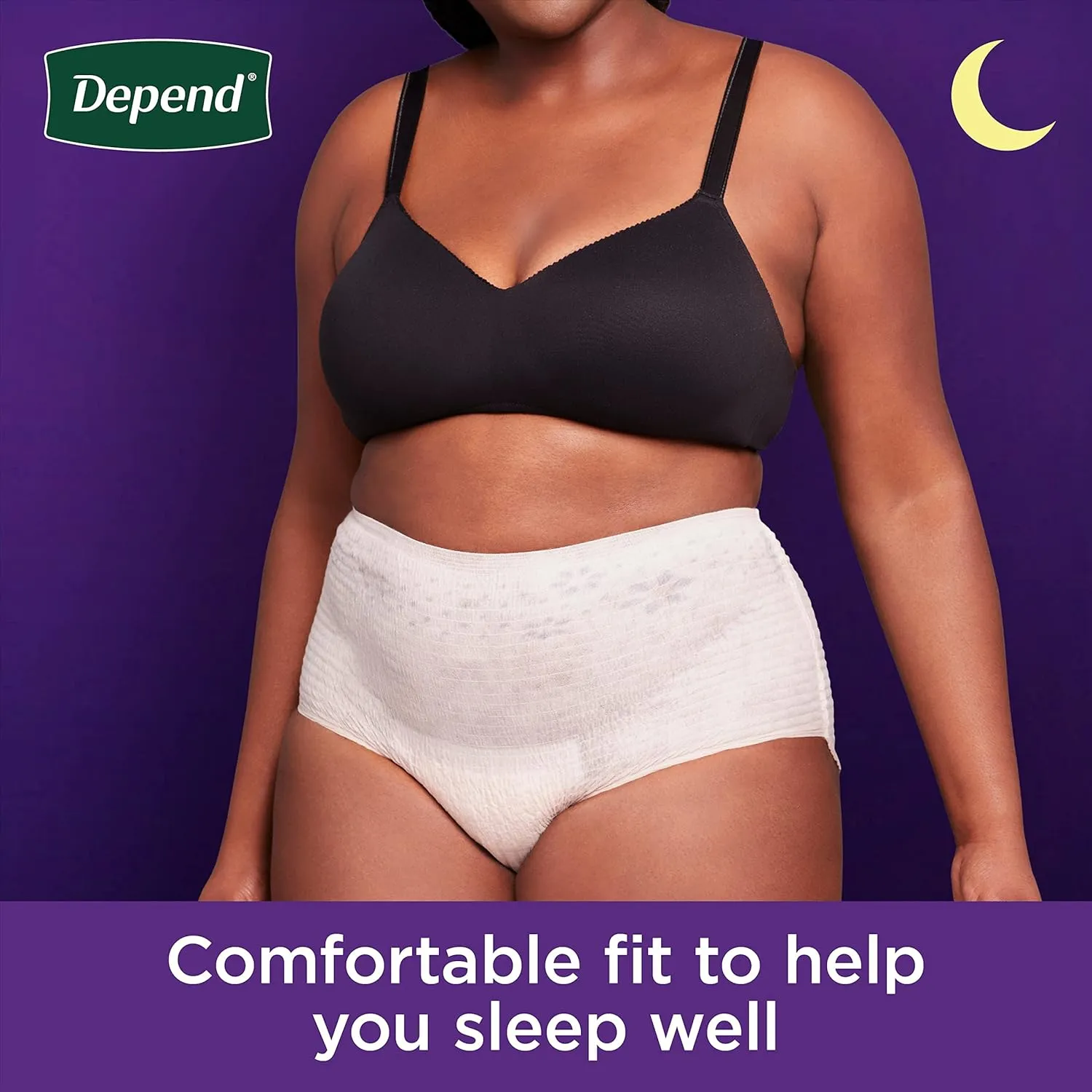 Depend Night Defense Adult Incontinence & Postpartum Bladder Leak Underwear for Women, Disposable, Overnight, Medium, Blush, 15 Count, Packaging May Vary