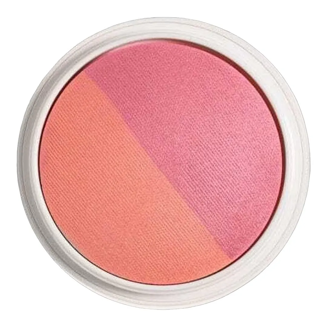 DIBS Beauty The Duet Baked Blush Duo 3-in-1 Blush, Highlighter   Toppe - Color: Spice Gal (Spiced Rose - Sunset Orange)