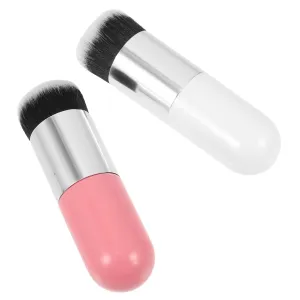 Didiseaon Sets Makeup Brush Set Sponge Two Sided Makeup Brush for Foundation Blush Fluffy Synthetic Hair Tool Pcs