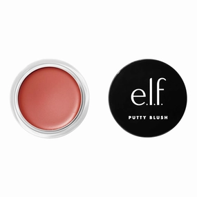 e.l.f. Putty Blush, Creamy & High-Pigment Formula For A Natural Glow, Delivers A Semi-Matte & Powder Finish, Vegan & Cruelty-Free, Caribbean