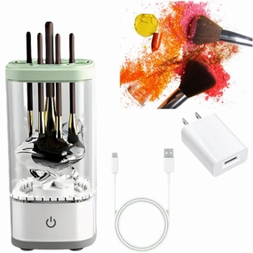 Electric Makeup Brush Cleaner,Multi-Functional Cosmetic Brush Cleaner，Ultimate Efficient Automatic Cleaner for All Types of Makeup Brushes, Charger, USB-C cable, Beauty Gift for Women