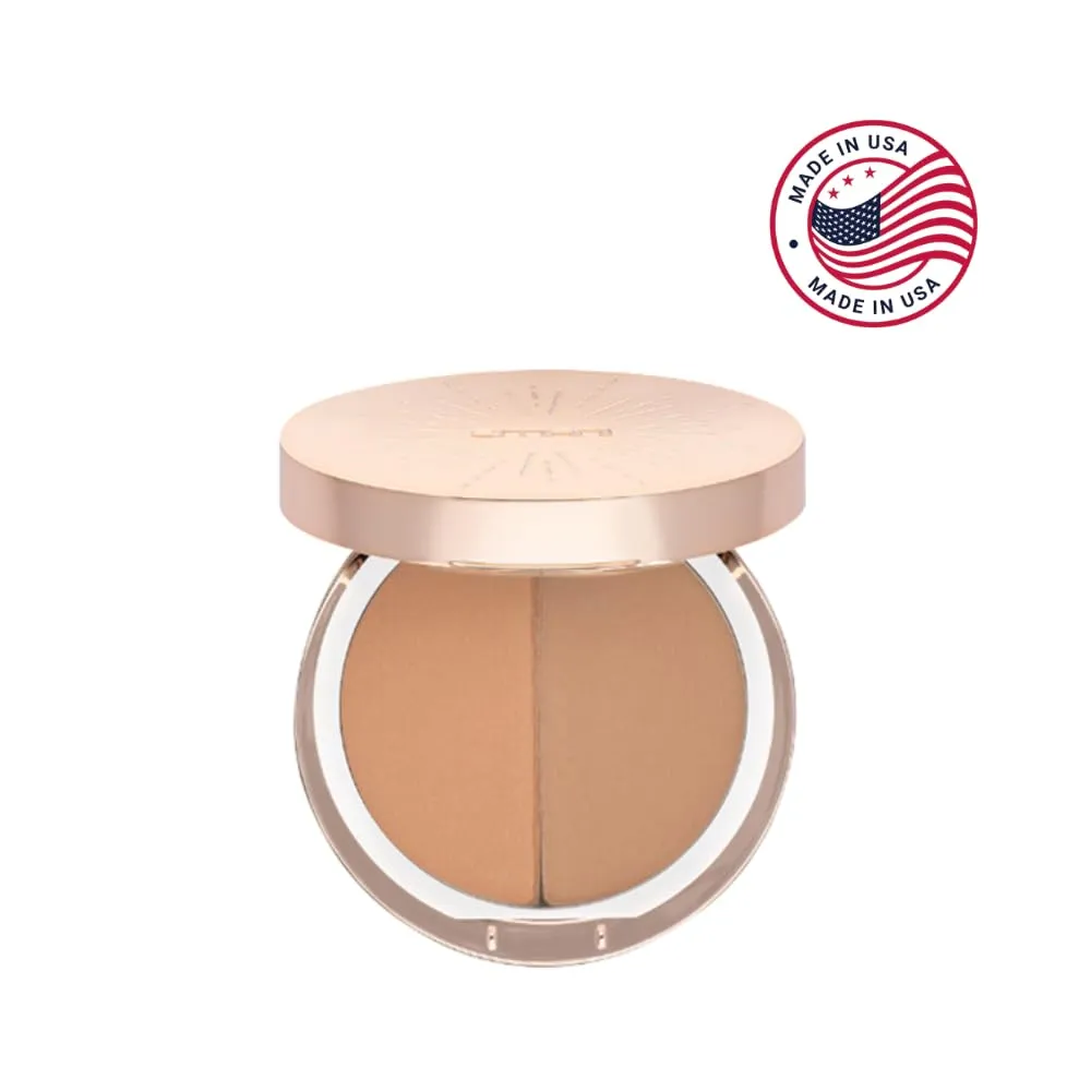 Emani Blush & Bronzer - Natural Mineral Pressed Bronzer for Face - Radiant Skin Blush for Sun Kissed Glow, All Skin Types including Sensitive Skin, Copacabana
