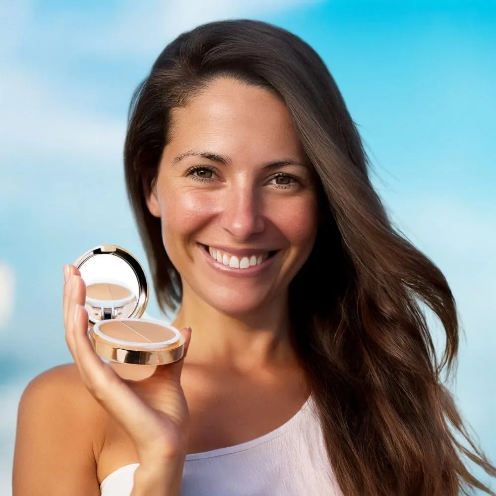 Emani Blush & Bronzer - Natural Mineral Pressed Bronzer for Face - Radiant Skin Blush for Sun Kissed Glow, All Skin Types including Sensitive Skin, Copacabana