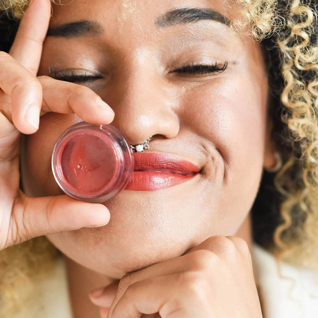 Ere Perez - Natural Carrot Color Pot | For Lips   Cheeks | Buildable, Blendable, Creamy, Vibrant, Satin Finish | Cacao Butter, Avocado   Castor Seed Oil | Vegan, Cruelty-Free, Clean Beauty (Happy)