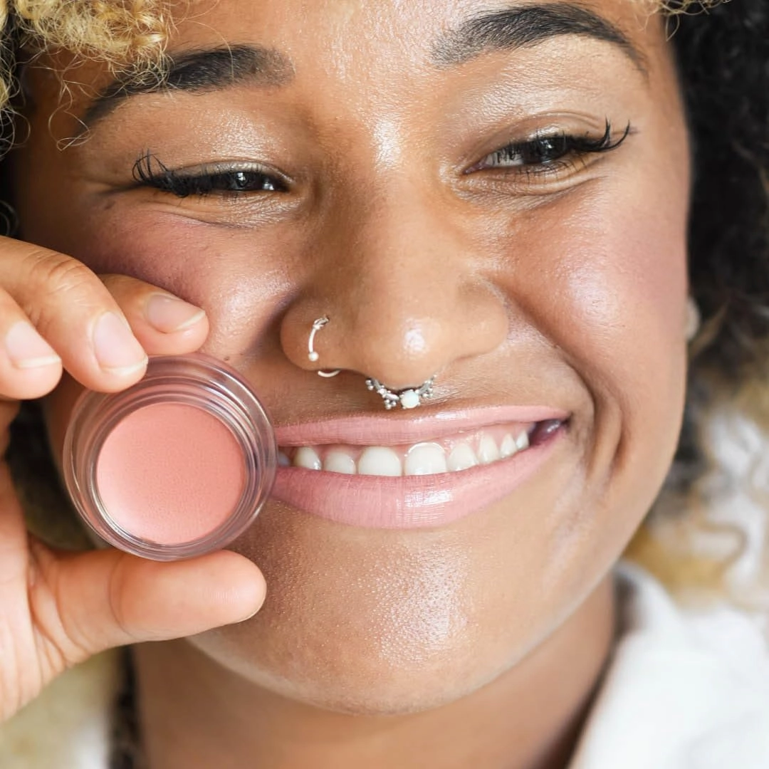 Ere Perez - Natural Carrot Color Pot | For Lips   Cheeks | Buildable, Blendable, Creamy, Vibrant, Satin Finish | Cacao Butter, Avocado   Castor Seed Oil | Vegan, Cruelty-Free, Clean Beauty (Harmony)