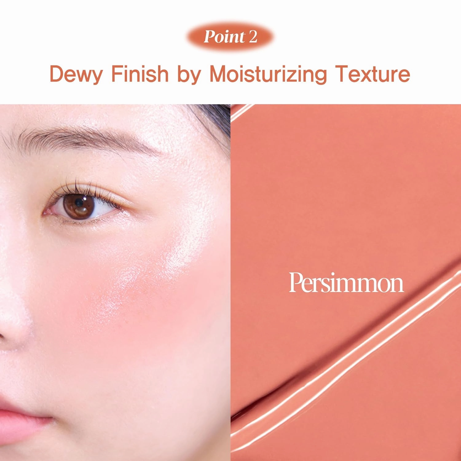 Espoir Tone-Pairing Liquid Blush #4 Persimmon Moisturizing Formula for Dewy Cheeks Watercolor-like Subtle Color K-pop Idol Blush