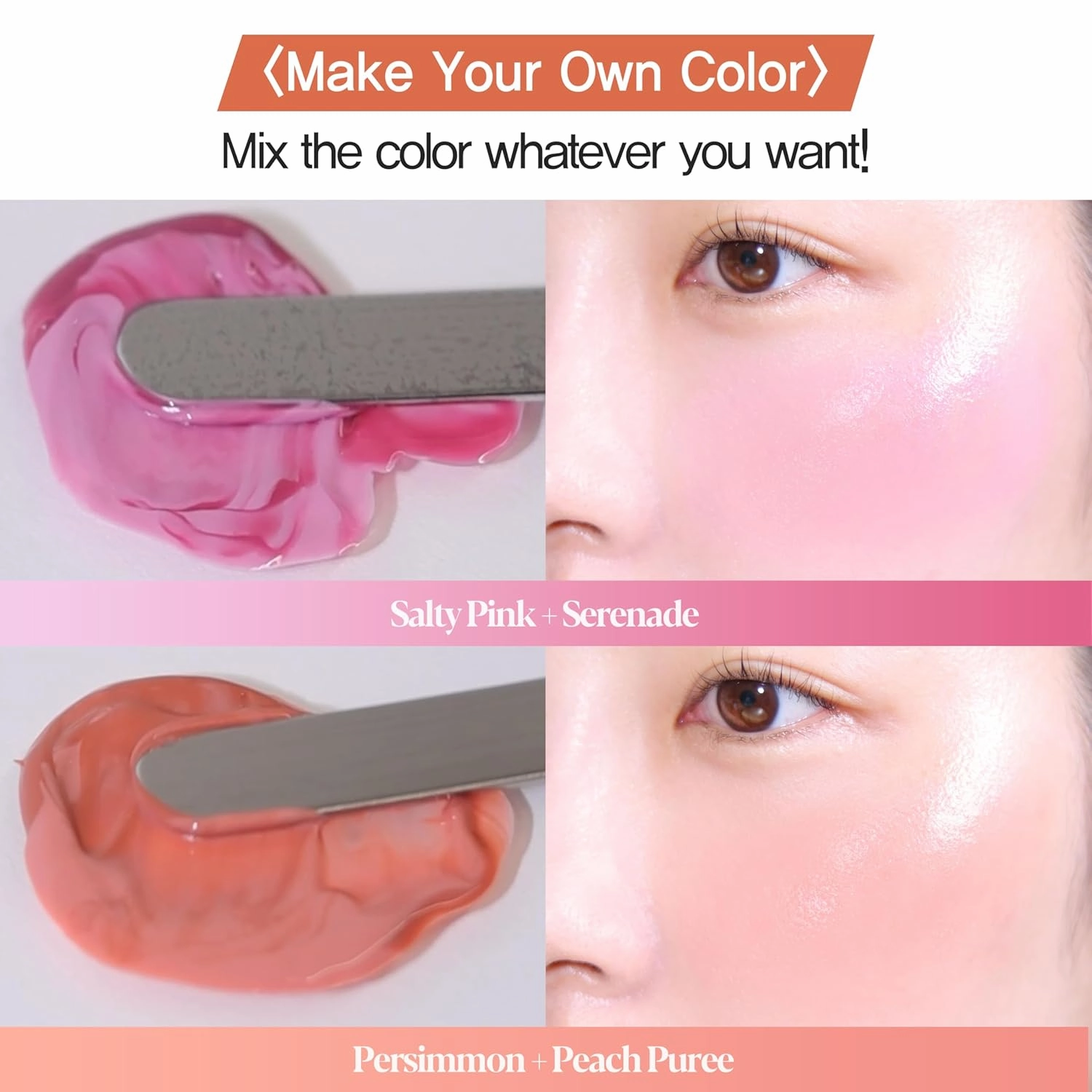 Espoir Tone-Pairing Liquid Blush #4 Persimmon Moisturizing Formula for Dewy Cheeks Watercolor-like Subtle Color K-pop Idol Blush