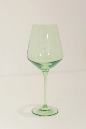 Estelle Colored Wine Stemware (Mint Green)