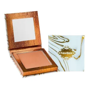 Fake Bake Bronzing Powder Face & Body Bronzer Creamy Sun Kissed Radiant Glow - Lasting Natural Color Enhancer & Highlighter - Cruelty Free, Vegan - .16oz