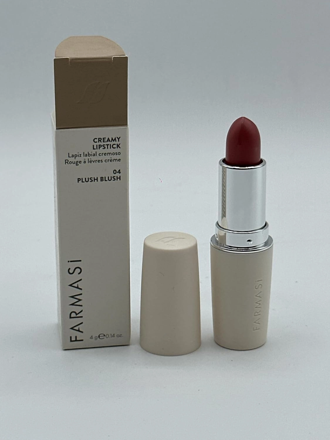 FARMASi Cream Lipstick 04-Plush Blush, 1 Count (Pack of 1)