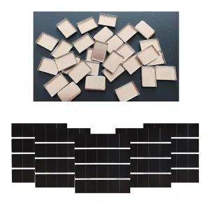 FCLUB 100Pack Empty Eyeshadow Metal Pans Cosmetic Eyeshadow Blush Lipstick Organizer with Magnets