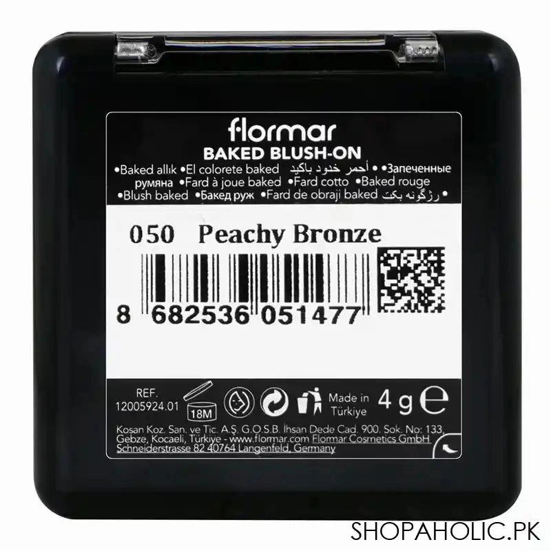 Flormar Baked Blush-On 050 Peachy Bronze, 4g