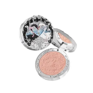 Flower Knows Swan Ballet Embossed Blush,Coral Matte Finish,Buildable & Blendable Powder Blush for cheeks,Natural Flush for All Skin Tones(04 Pleuche,5g)