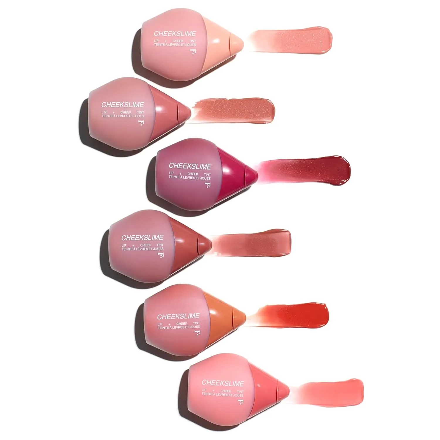 Freck Beauty CHEEKSLIME Lip & Cheek Tint - Liquid Cream Blush, High Impact Pigments, Blends Seamlessly, Dries Down to Natural Flush for All Skin Tones | LOVE FLUSH (Bright Coral)