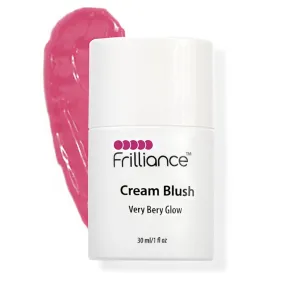 Frilliance Hydrating Cream Blush, Very Berry Glow Tint, Cruelty Free Hypoallergenic for Teens of All Skin Types, 30 ml / 1 fl oz