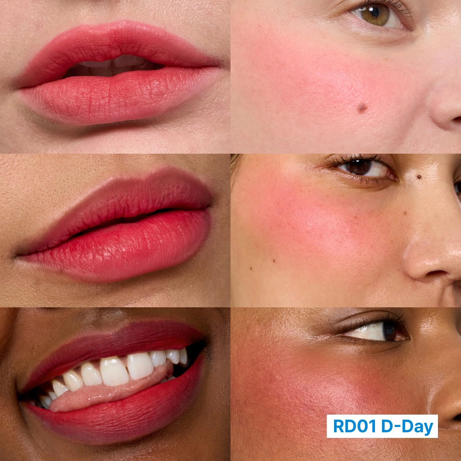 fwee Blurry Pudding Pot | Airbrushed Blush & Lip, Buildable Pigment, Long-lasting, Lightweight, Easy to Blend, Natural Soft Matte Finish - D-day (Neon Red) | 0.17 oz