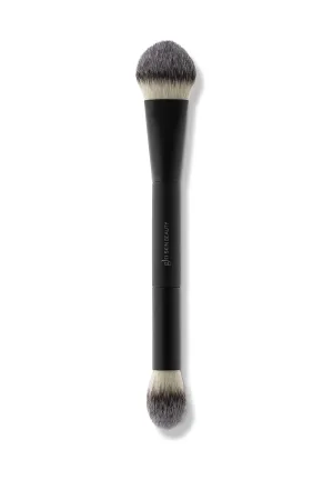 Glo Skin Beauty 107 Contour & Highlighter Brush | Dual Ended Brush Used to Pick Up Product and Sweep Over the Skin for A Natural Look