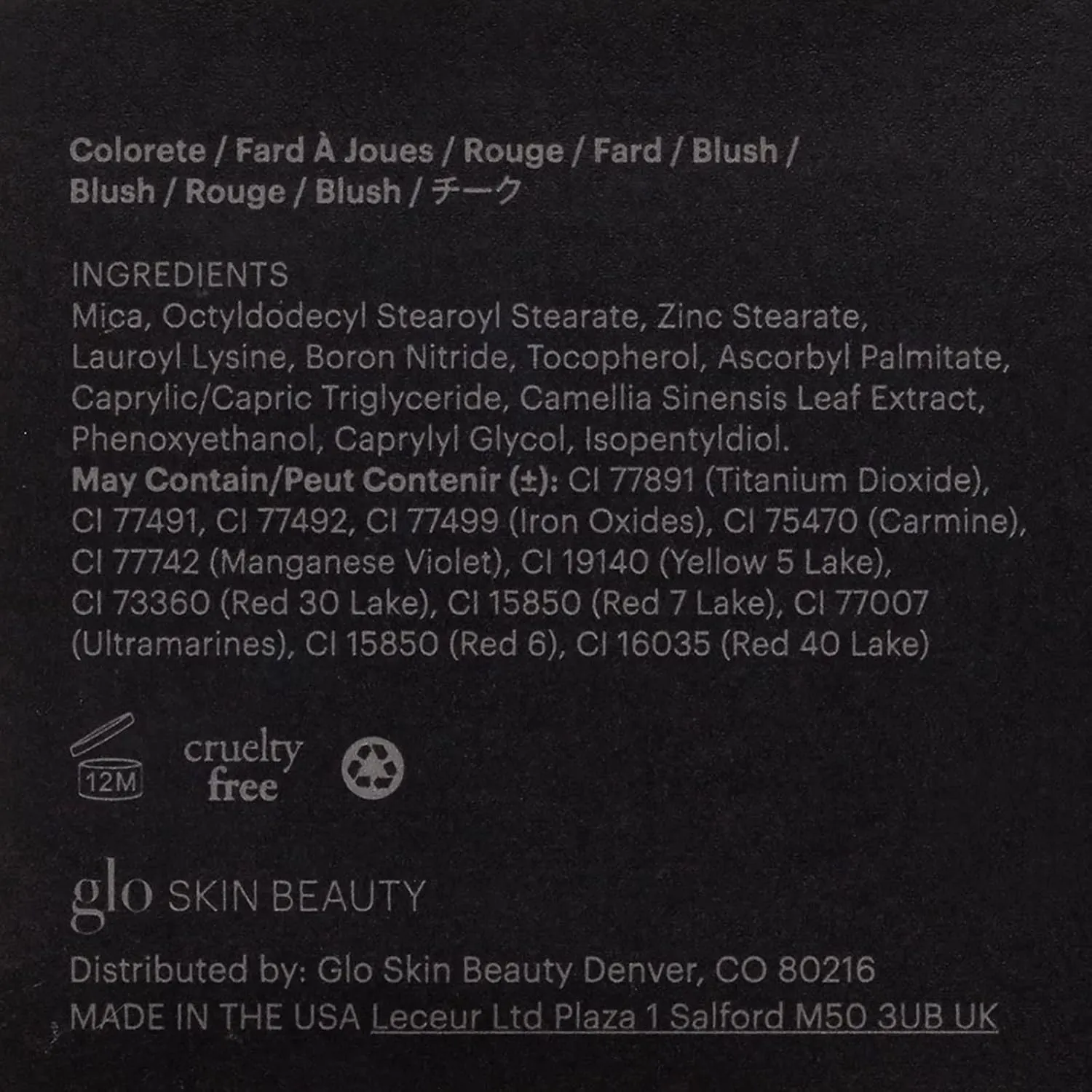 Glo Skin Beauty Blush (Sandalwood) - Pressed Powder Blush for Cheeks, High Pigment Mineral Face Makeup Creates a Natural, Healthy Glow