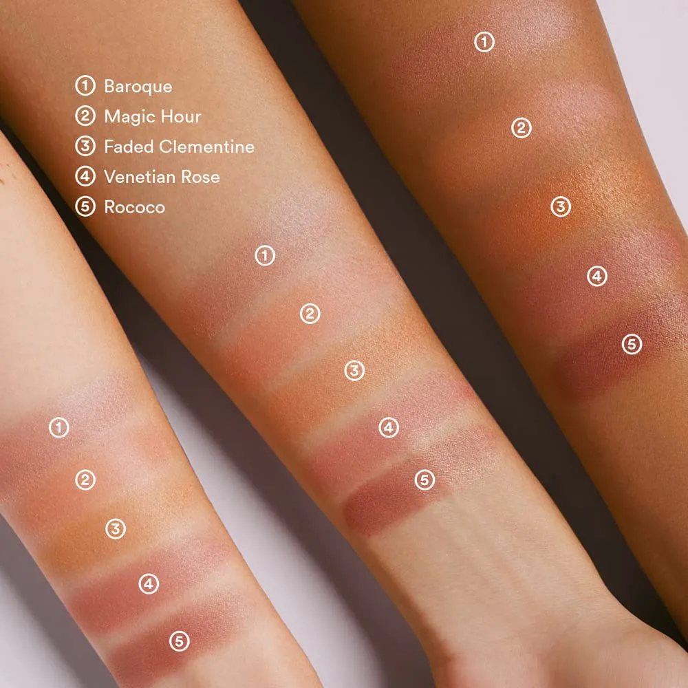 Heaven's Glow Radiant Veil Blush, Baked Powder Blush, 8g (Faded Clementine)
