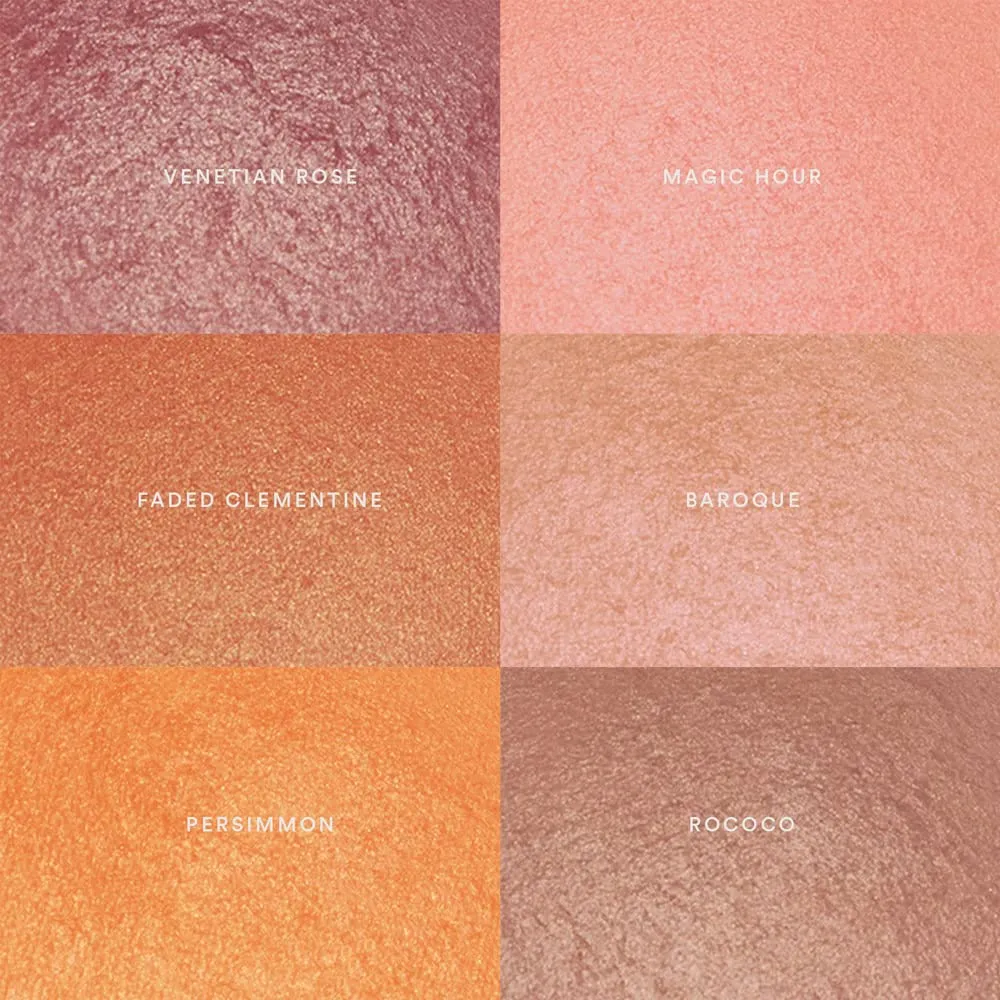 Heaven's Glow Radiant Veil Blush, Baked Powder Blush, 8g (Faded Clementine)
