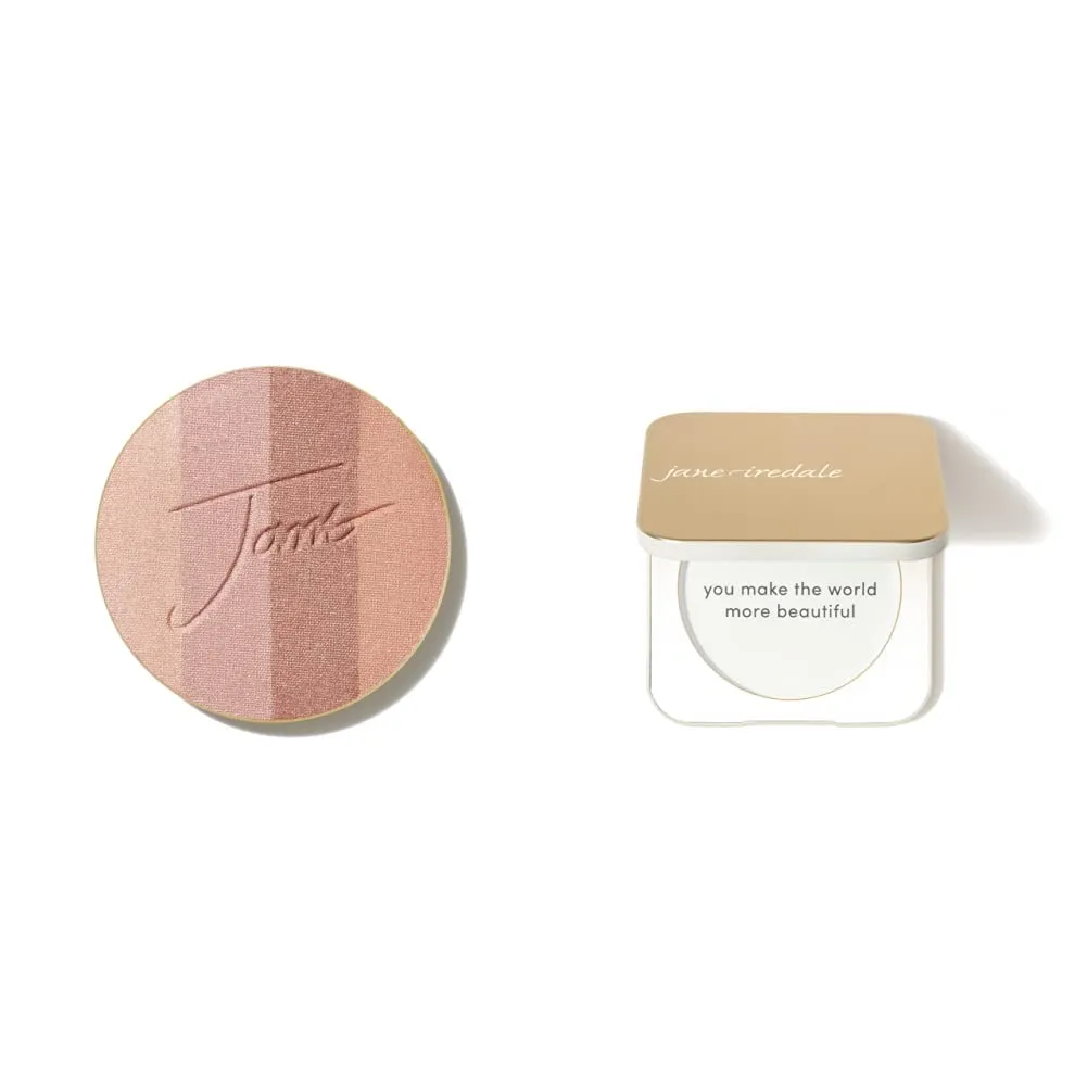 Jane Iredale PureBronze Shimmer Bronzer Refill Bronzing Powder with Buildable Coverage Lightweight & Breathable Cruelty-Free 4 Blendable Shades