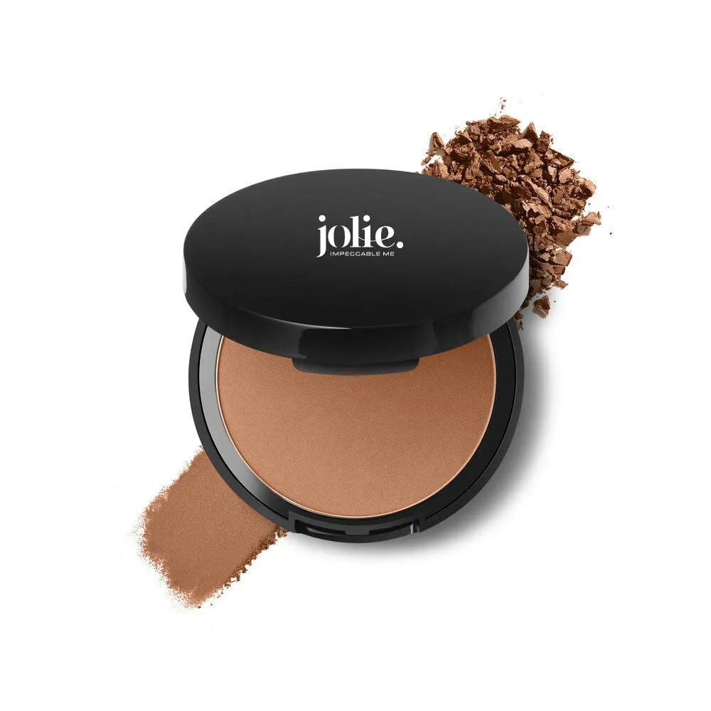 Jolie Bronzing Powder - Natural Sheer Matte All Day Sun-Kissed Pressed Bronzer - Medium
