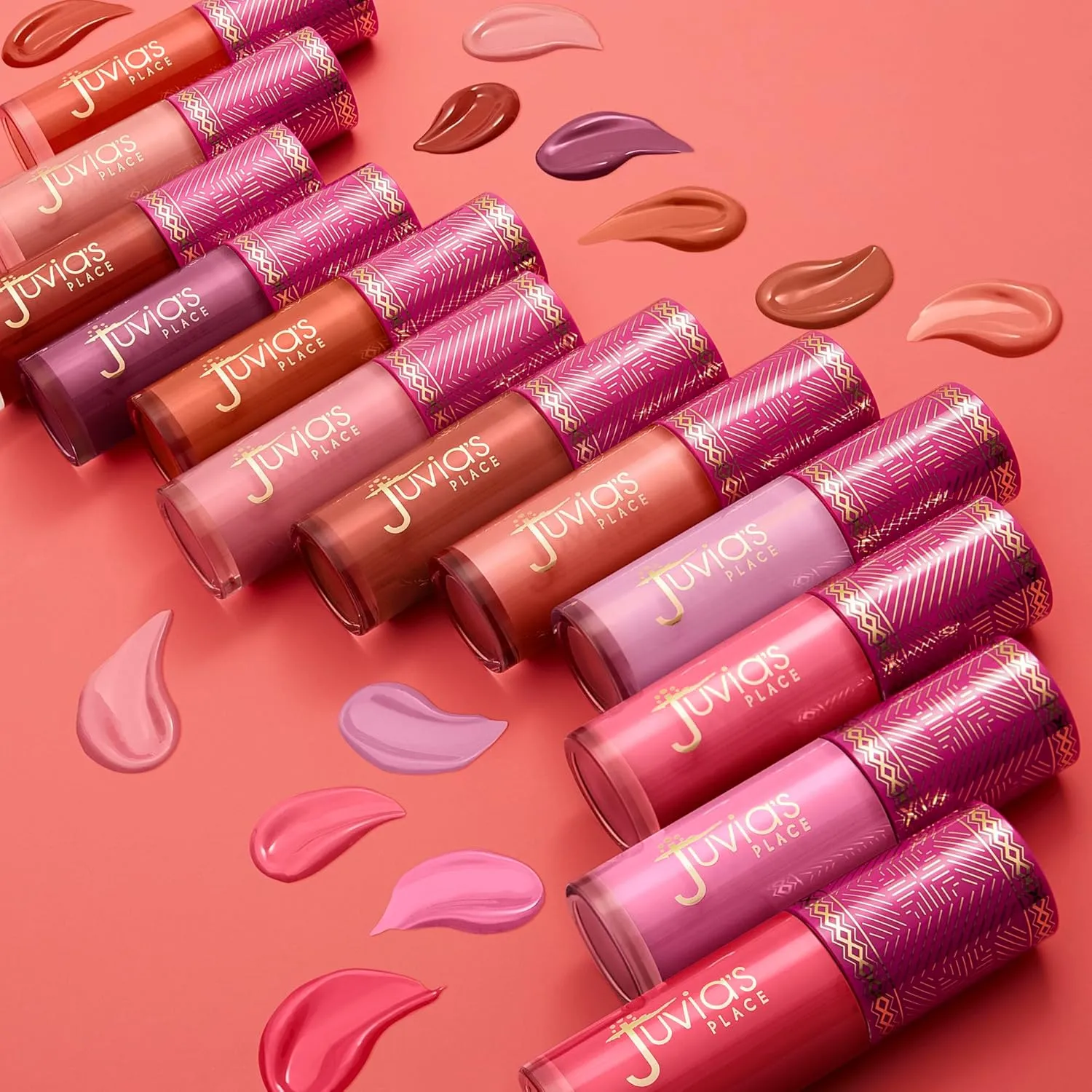 Juvia's Place Blushed Liquid Blush PeachRose - Dewy Tint Cheeks Makeup Glow Pigment Effortless Beauty Long Lasting Cosmetics Soft Creamy Natural Buildable All Skin Color Light Flawless Finish Blend