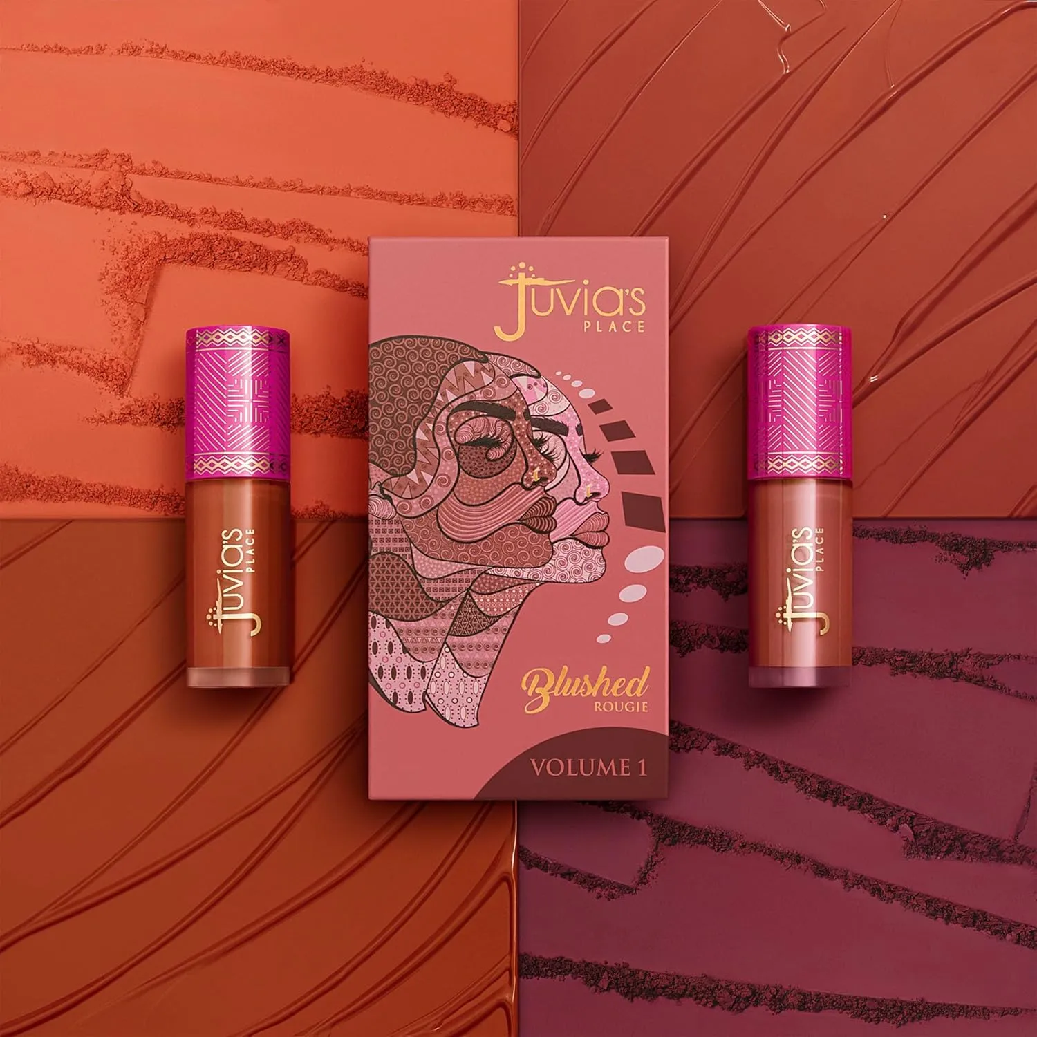 Juvia's Place Blushed Liquid Blush PeachRose - Dewy Tint Cheeks Makeup Glow Pigment Effortless Beauty Long Lasting Cosmetics Soft Creamy Natural Buildable All Skin Color Light Flawless Finish Blend