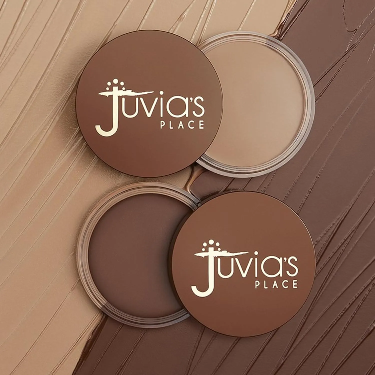 Juvia's Place Bronzed Cream Bronzer - Caramel - Smooth Cream Bronzer Pot for Sun-Kissed Glow & Warmth, Buildable & Blendable Makeup Contour with Long-Lasting Matte Shimmer Finish, Highly Pigmented