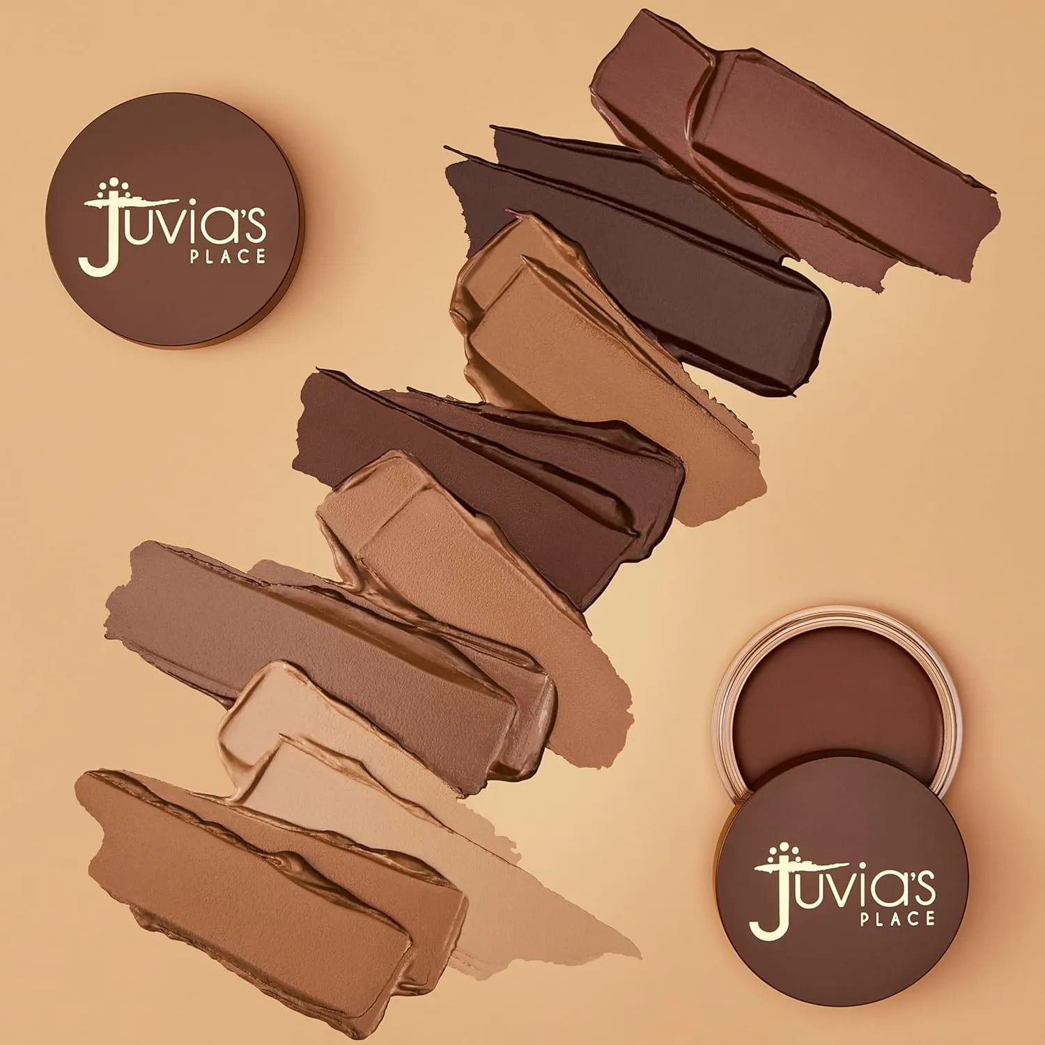 Juvia's Place Bronzed Cream Bronzer - Sunkissed - Smooth Cream Bronzer Pot for Sun-Kissed Glow & Warmth, Buildable & Blendable Makeup Contour with Long-Lasting Matte Shimmer Finish, Highly Pigmented